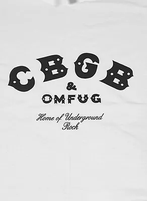 Buy CBGB : Home Of Underground Rock - Official T-Shirt - OMFUG, Punk USA *SALE • 9.99£