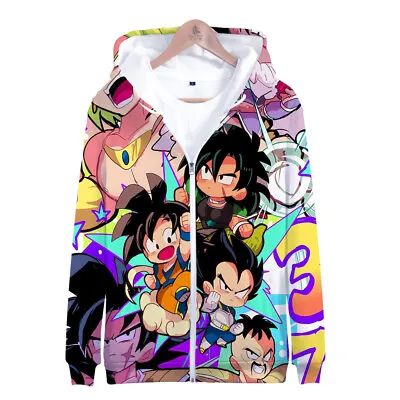 Buy Womens Men Casual Unisex Anime Manga Goku My Hero Academia Sweater Hoodie Jacket • 18.03£