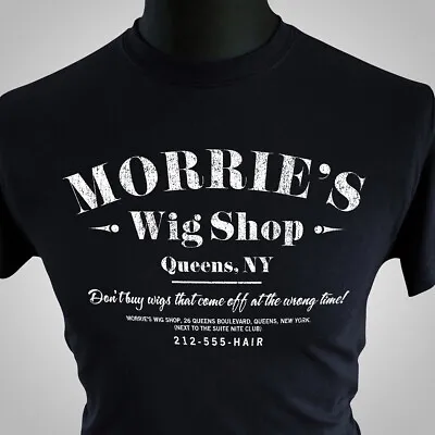 Buy Morries Wig Shop T Shirt Retro Movie Gangsters Goodfellas Mob Mafia Black • 13.99£