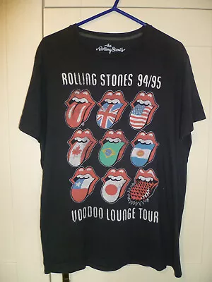 Buy Rolling Stones - 2012 Original  Voodoo Lounge Tour 94/95  Dark Grey T-shirt (m3) • 8.99£