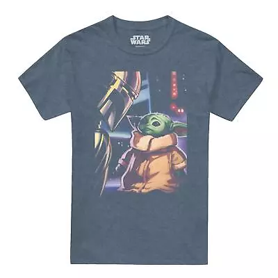 Buy Star Wars Mandalorian Mens T-shirt Baby Yoda Collectors Card Tee S-2XL Official • 13.99£