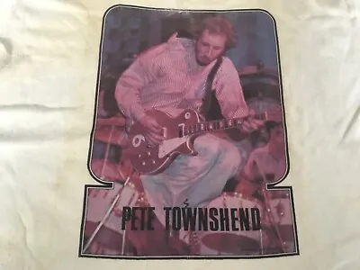 Buy VINTAGE PETE TOWNSHEND T-SHIRT FROM THE 70s THE WHO PLAYING GUITAR NUMBER 6 • 20£