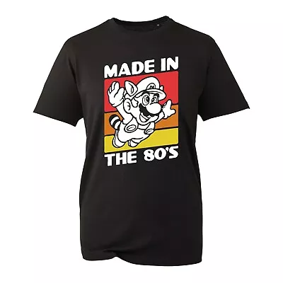 Buy Made In The 80's  Super Mario T-Shirt Video Game Cartoon Character Birthday Gift • 12.99£