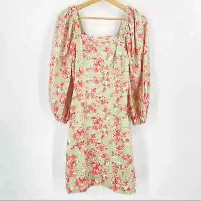 Buy NEW Anthropologie X Forever That Girl Puff Sleeve Floral Mini Dress Sz XS • 62.14£
