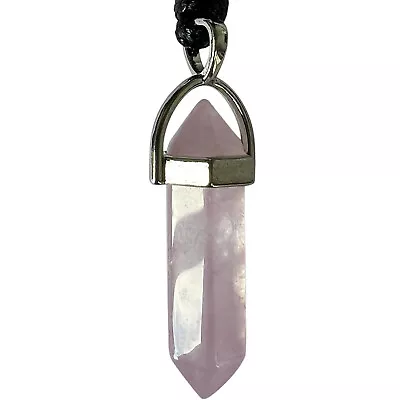 Buy Rose Quartz Pink Crystal Necklace Pendant Womens Mens Girls Gemstone Jewellery • 3.99£