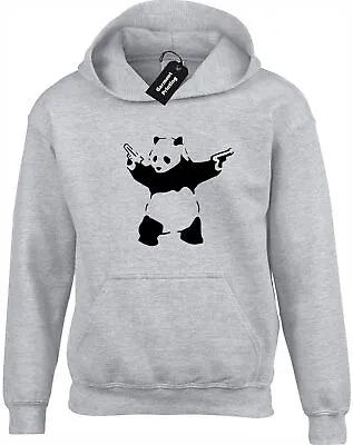 Buy Panda Banksy Hoody Hoodie Funny Urban Art Graffiti Design Hipster Fashion • 16.99£