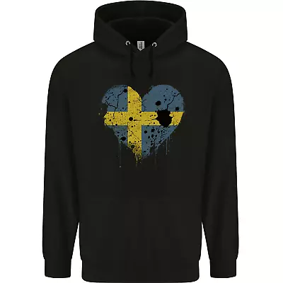Buy Love Swedish Flag Sweden Day Football Mens 80% Cotton Hoodie • 19.99£