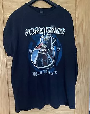 Buy Foreigner World Tour 2022 T Shirt XL Gildan Tag • 20£