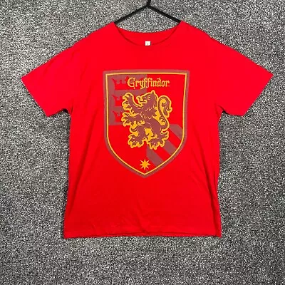 Buy Harry Potter Shirt Mens Medium Red Gryffindor Wizarding World Pullover Crew Neck • 6.95£