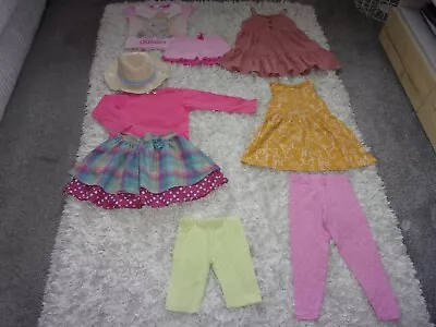 Buy Girls Summer Clothes Bundle, Age 3-4 Years, 9 Items, By M&S, Disney, Etc. • 0.99£