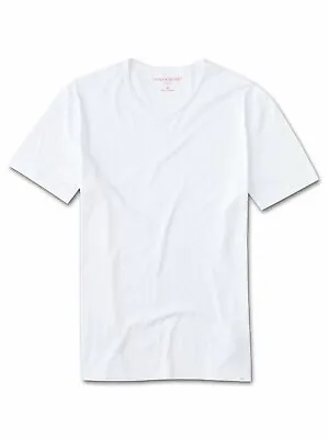Buy Derek Rose Mens T-shirt - Medium - 100% Cotton - Rrp. £85 - Riley Pima Crew Neck • 0.99£