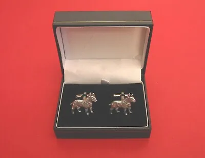 Buy English Bull Terrier Dog Cufflinks Boxed Unique Jewellery Christmas Wedding Gift • 14.99£