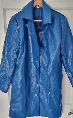 Buy Reclaimed Vintage Inspired Croc Jacket In Blue- Size 12 • 19.99£