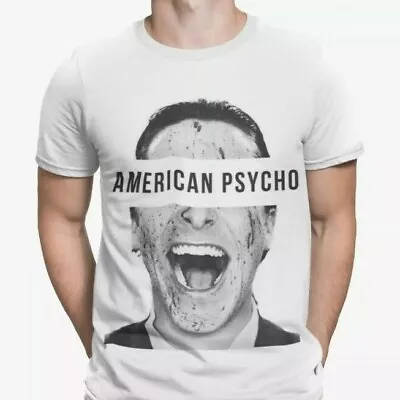 Buy American Psycho T Shirt USA Film Movie Cool Retro Horror Action Tee Gift UK • 6.99£
