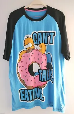 Buy The Simpsons Homer Simpsons T-Shirt Size XL “Can’t Talk, Eating. ” • 14.99£