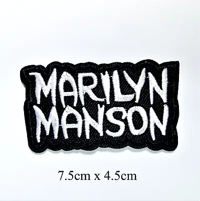 Buy Marilyn Manson Rock & Roll Iron On Motif Patch Child Or Adult • 3.49£