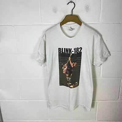 Buy Vintage Blink 182 Shirt Mens Medium White 2001 Take Off Your Pants Tour Punk Y2K • 128.95£