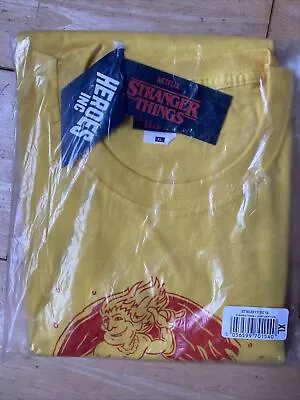 Buy Stranger Things T-shirt, Size XL, Yellow  • 11.99£