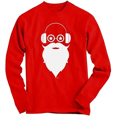 Buy 1Tee Kids Boys Musical Santa Wearing Headphones Christmas Sweatshirt Jumper • 13.99£