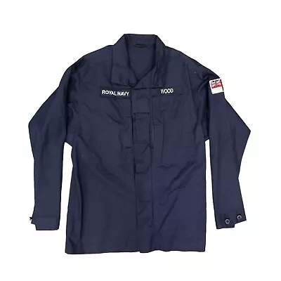 Buy Genuine Royal Navy PCS Combat Shirt Jacket Warm Weather Navy Blue Military Army • 14.99£