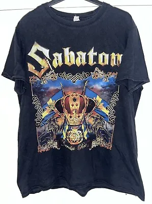 Buy Sabaton ‘Carolus Rex’ T-shirt, Black, Unisex Large / Heavy Metal / Sweden • 19.99£