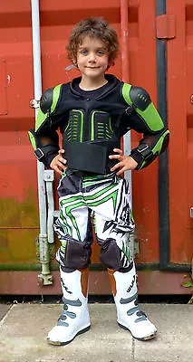 Buy Kids MX Motocross Baby Biker Armour Deflector Quad/Trials Defender Jacket -T • 25.49£