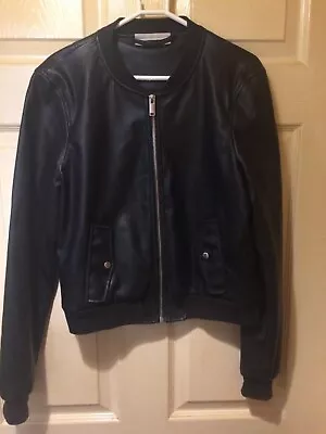Buy Noisy May Small Black Leather Jacket  • 15£