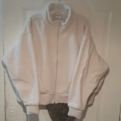Buy Adidas Zip Sweater Plus Size Holiday Fleece Jacket Beige Women 3XL Warm Cozy  • 31.92£