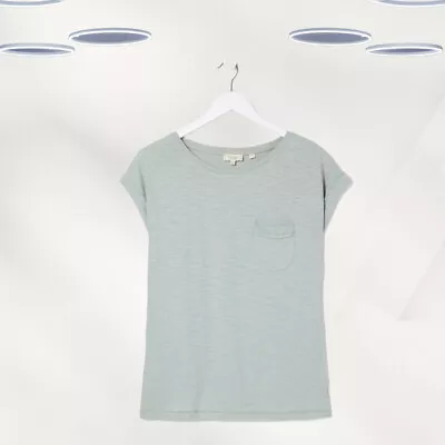 Buy Ex Fat Face Women's Short Sleeve Lace Detail T-shirt In Pistachio Green (Defect) • 12.99£