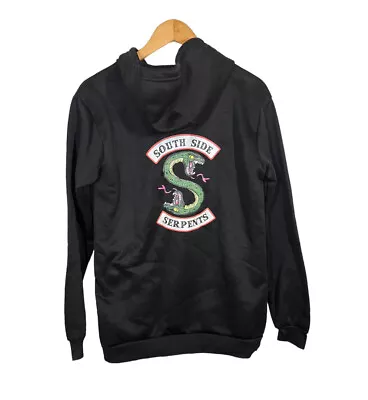 Buy Riverdale Themed South Side Serpents Black Full Zip Hoodie Jacket Medium • 17.36£