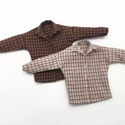 Buy 1/6 Scale Men's Plaid Shirt Clothing For 12'' Action Figure • 11.54£