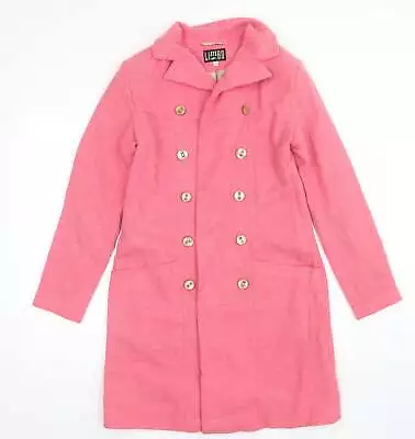 Buy Limbo Womens Pink Pea Coat Jacket Size M • 7.50£