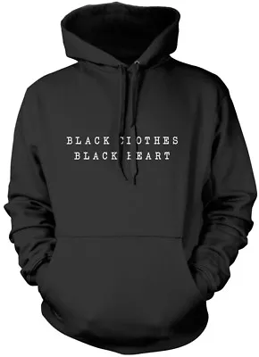 Buy Black Clothes Black Heart - Goth Emo Wear Black Unisex Hoodie • 16.99£