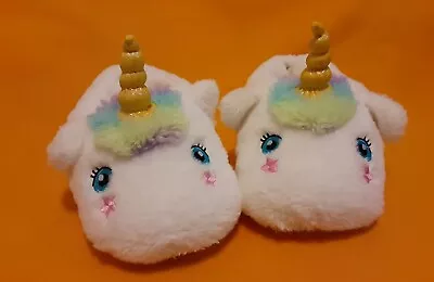 Buy Unicorn Slippers Child Size XLarge 11/12 Glittery Horns Pre-owned  • 5.53£
