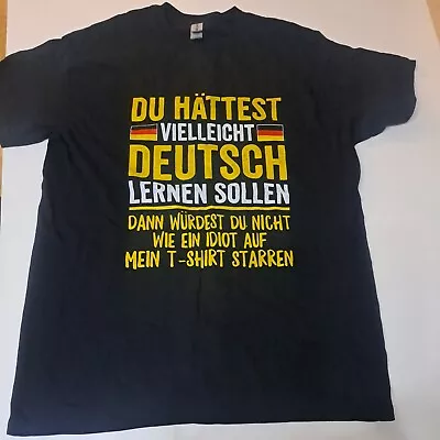 Buy Funny Mens German Speaking Slogan  T -shirt  (New) In Size Medium • 9.99£