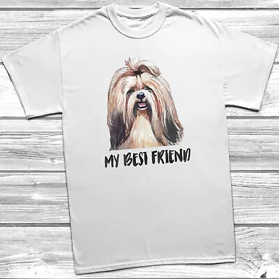 Buy My Best Friend Shih Tzu T-Shirt Tee Top Pet Dog Family Mens Womens Watercolour • 11.95£