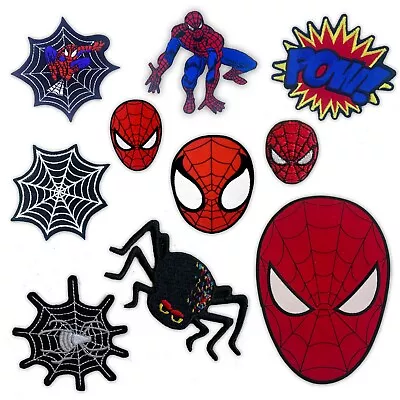 Buy Spiderman Comic Hero Face, Cute Spider Animal Iron On Sew On Embroidered Patch • 8.99£
