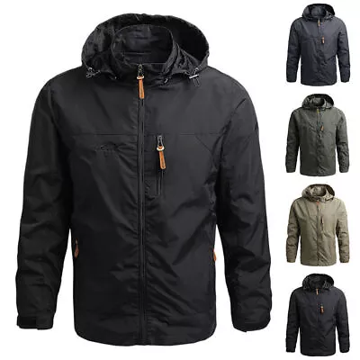 Buy Mans Waterproof Softshell Jackets Tactical Hoodie Winter Warm Military Coat Top↑ • 23.47£