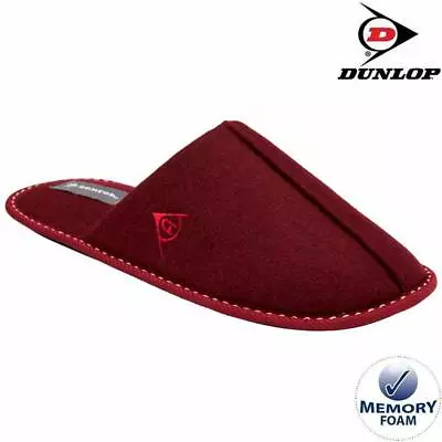 Buy Dunlop Mens Slippers New Winter Warm Fur Cosy Luxury Indoor Slip On Shoes Size • 6.95£