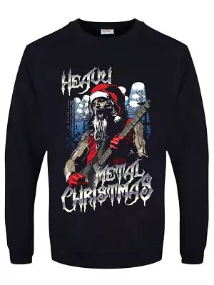 Buy Heavy Metal Christmas Men's Navy Jumper • 19.99£
