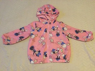 Buy Pep&co Disney Baby Minnie Mouse Pink Windbreaker Jacket Size 86, 18-24 Months • 3£