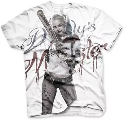 Buy Suicide Squad Harley Quinn Daddy's Lil Monster Allover T-Shirt • 27.12£