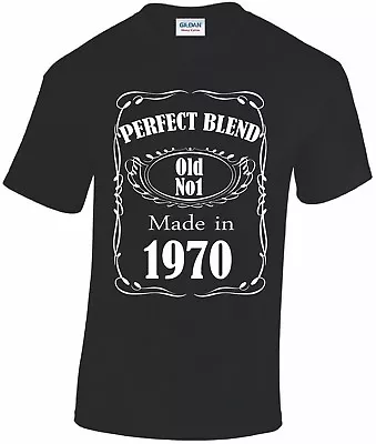 Buy MENS BIRTHDAY T-SHIRT 1970 1971 1972 1973 1974 Year Born In Tshirt Gift Fashion • 12.50£