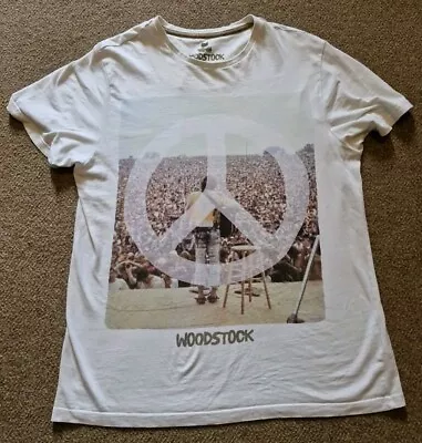Buy Woodstock Music Festival Nostalgia Adult Cotton T - Shirt - Size Medium  • 4.95£