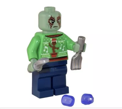 Buy LEGO Super Heroes Minifigure Christmas Jumper Drax Sh837 From Set 76231 (NL7) • 9.99£