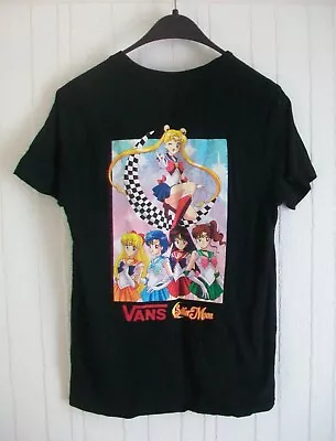 Buy Vans Black Sailor Moon T-Shirt Size M Cotton • 5£