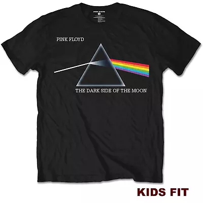 Buy Pink Floyd Dark SIde Of The Moon T SHIRT Official Boys Girls Kids DSOTM Tee NEW • 12£