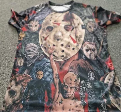 Buy Friday The 13th T Shirt Jason Voorhees Horror Film Movie Merch Tee Size Large • 16.50£