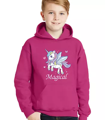 Buy Magical Unicorn Kids Hoody Hoodie Cool Cute Fashion Design Magic Girls Childrens • 14.99£