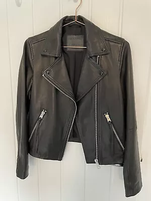 Buy All Saints Leather Jacket 10 • 25£